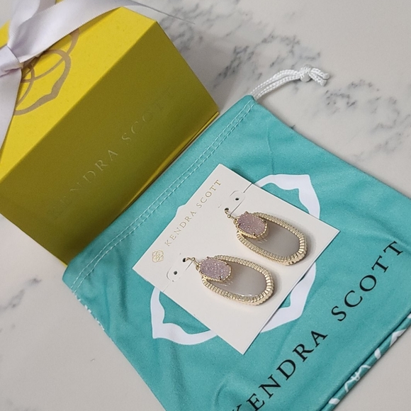 Kendra Scott Iridescent Slate Dayton Earrings - Picture 8 of 11